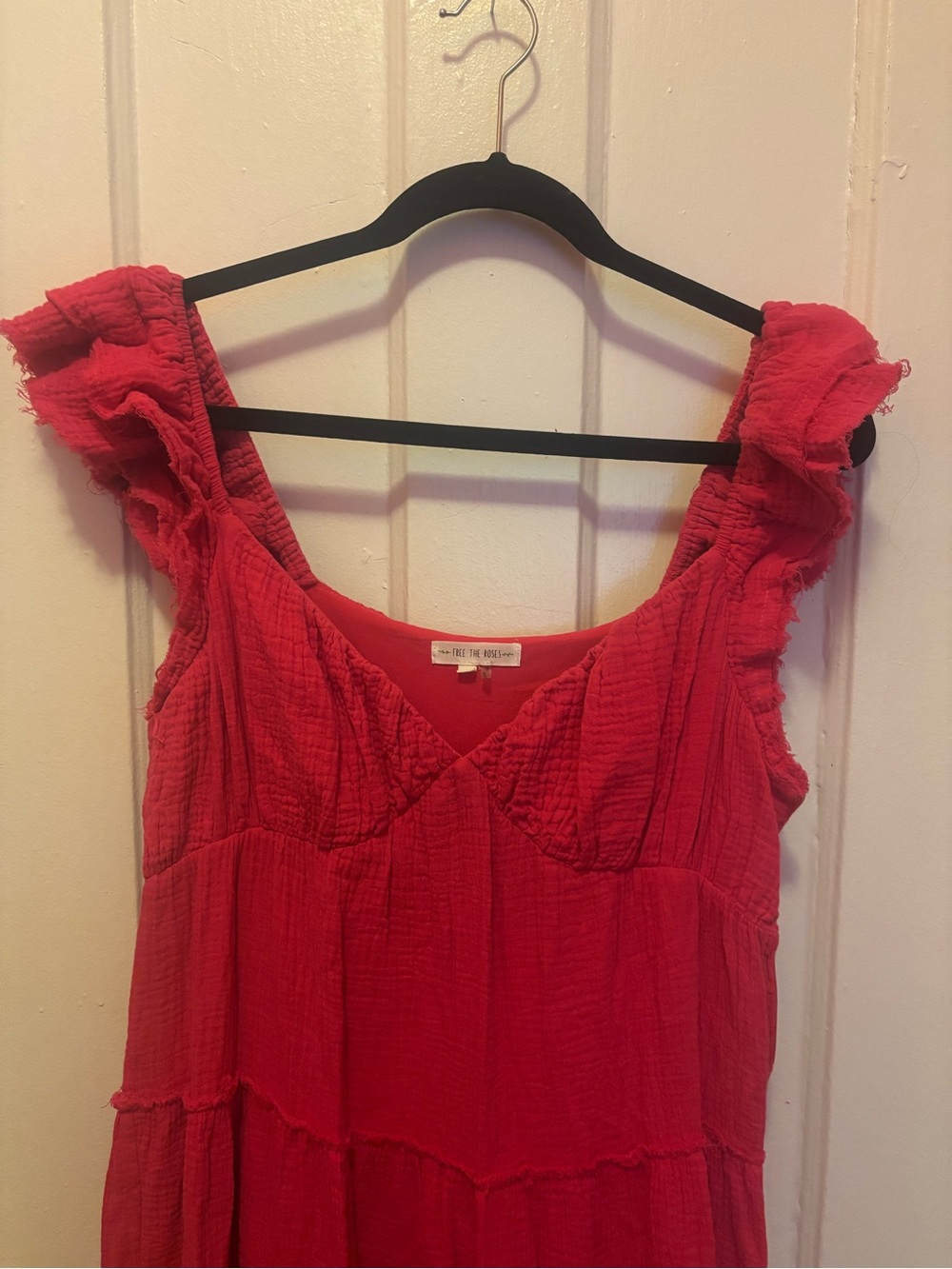 Pink Ruffle Strap Maxi Dress - Women - Picture 3 of 4